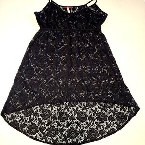 Victoria's Secret Black Crochet Lace Nightie‎ Size Medium